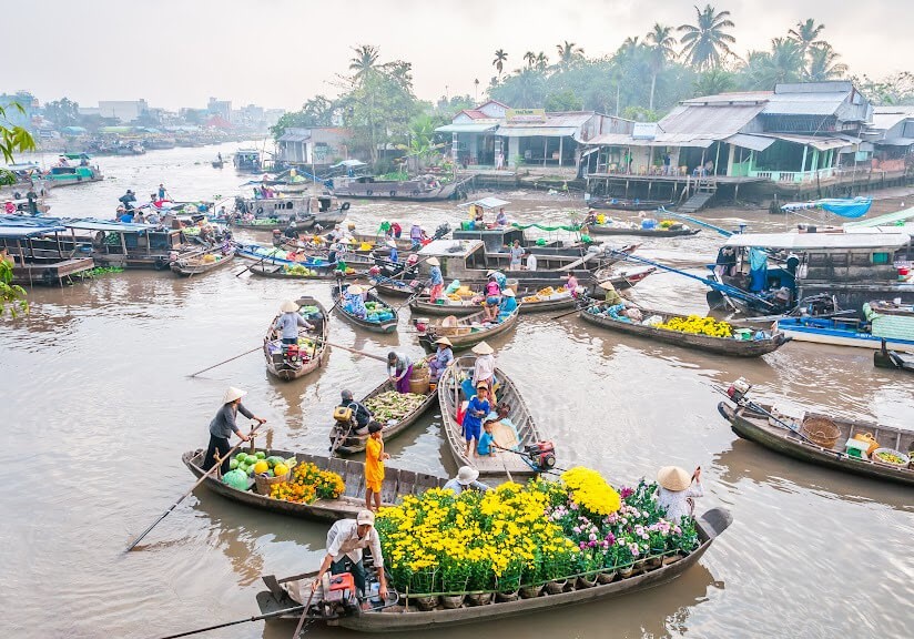 Cai Rang Floating Market opening hours (Source: Vietjet Air)