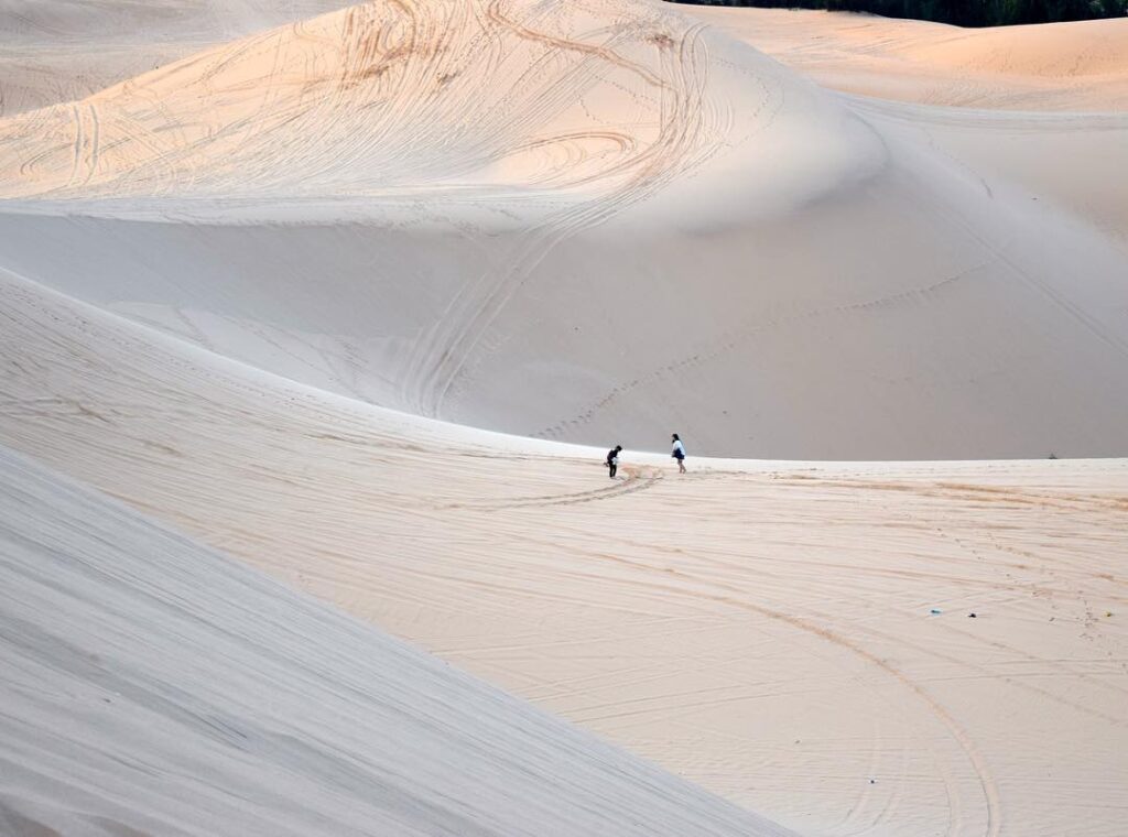 Overview of White Sand Dunes Mui Ne 