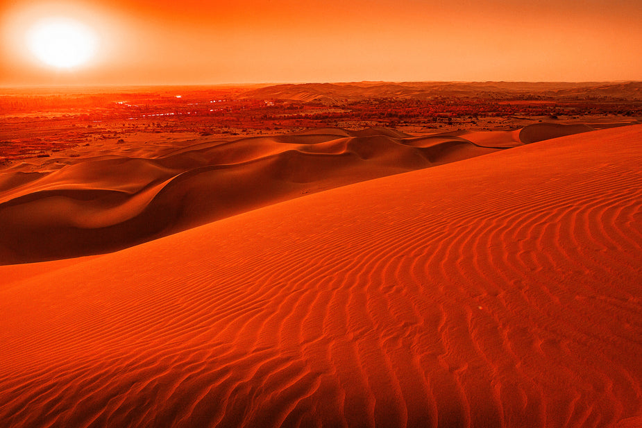 Sunset at Red Sand Dunes