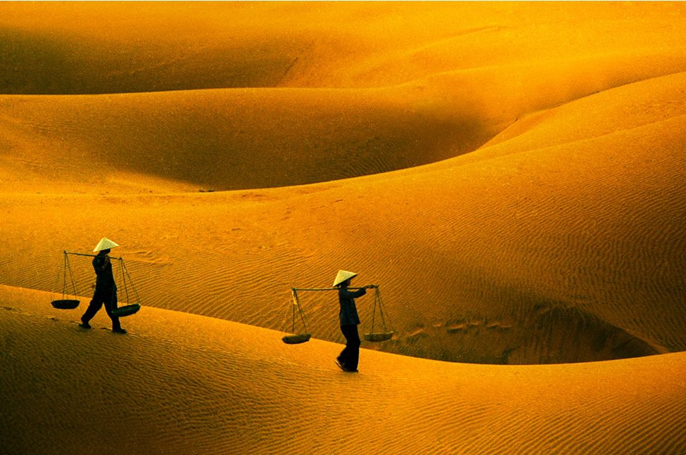 Mui Ne Red Sand Dunes create an ever-changing landscape