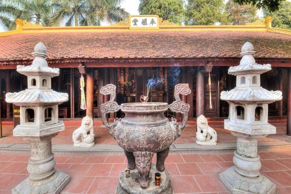 The Upper House of Hanoi Tran Quoc Pagoda (Source: Xanh SM)